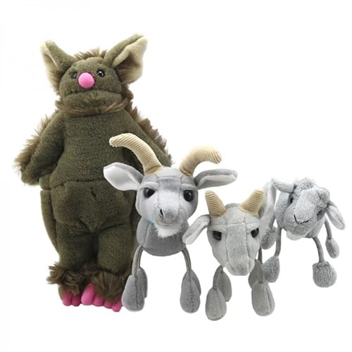 The Puppet Company - Three Billy Goats Gruff Story Fingerpuppen-Set von The Puppet Company