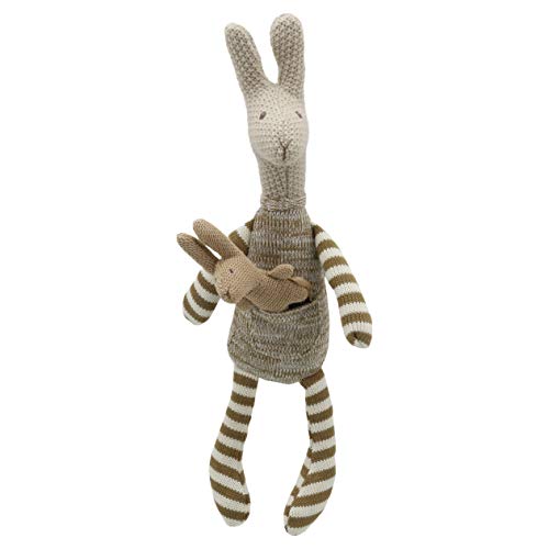 Wilberry Gestricktes Känguru Plüschtier, Braun Wilberry Gestricktes Känguru Plüschtier, Braun von The Puppet Company