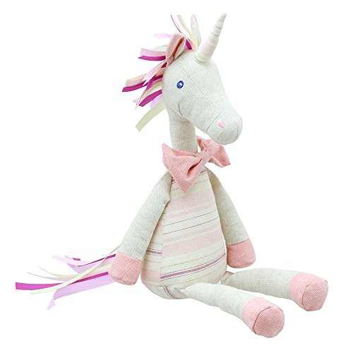 Wilberry Leinen Einhorn Plüschtier, Rosa Wilberry Leinen Einhorn Plüschtier, Rosa von The Puppet Company