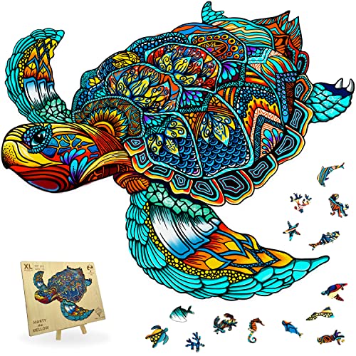 Puzzle für Erwachsene XL 300 Teile Schildkröte Puzzle (38 x 32 cm) von The Puzzled Tree