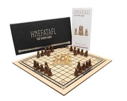 Hnefatafl – Das Wikingerspiel Deluxe-Edition von The Regency Chess Company – Holzbrett und Spielfiguren aus Harz enthalten von The Regency Chess Company