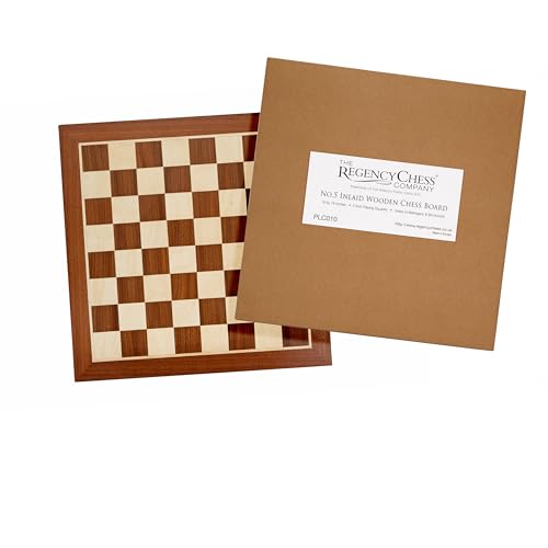 48.3cm Intarsien hölzernes Schach Brett. No. 5 von The Regency Chess Company