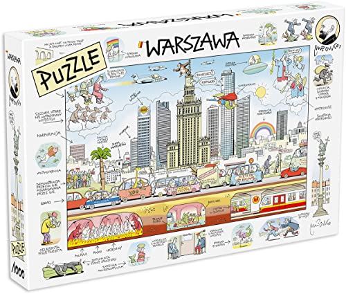 Warszawa Puzzle 1000 Elementów Z Rysunkiem Andrzeja Mleczko Polnische Puzzles MDR Warszawa Puzzle 1000 Elementów Z Rysunkiem Andrzeja Mleczko Polnische Puzzles MDR von The Screwed