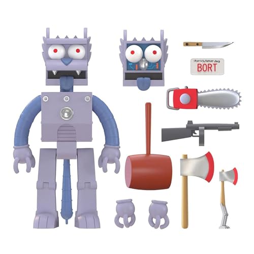 Ultimates Super7 The Simpsons Roboter Scratchy 7 Zoll Action Figur von The Simpsons