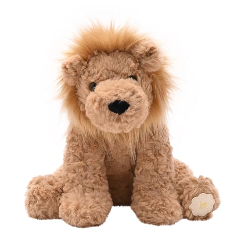Leo The Plush Sitzender brauner Löwe 23 cm von The Softies