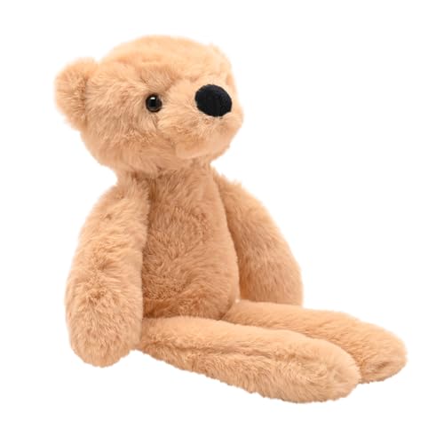 The Softies - Hudson der hellbraune Teddybär mit langem Bein Plüsch Kuscheltier - perfektes weiches Geschenk für Kinder & Kinder / Kuscheln & Spielen - 0 bis 3 Jahre - H35cm x B19cm von The Softies