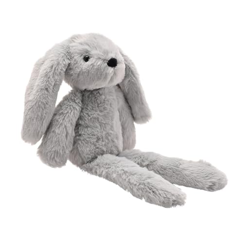 The Softies - Theo the Plush Grey Bunny Teddy Plüschtier - Perfektes weiches Geschenk für Kinder & Kinder / Kuscheln & Spielen - 0 bis 3 Jahre - H:33cm x B:20cm von The Softies