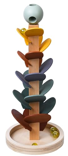 Klangbaum Midi aus Holz Klang Murmelbahn 39 cm mit Startkugel von The Toy Company