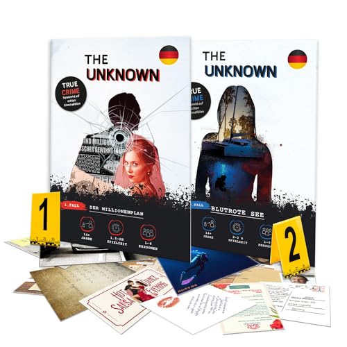 The Unknown Bundle: Fall 1 & 2 - Spannende Krimi-Abenteuer, Ermittlerspiele Set, True Crime Rätselspaß für Zuhause, 1-6 Spieler von The Unknown