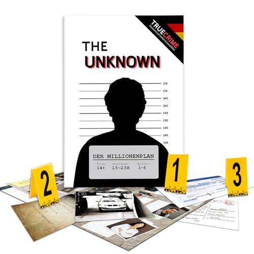The Unknown Krimispiel Fall 1 – der Millionenplan - Escape Room Spiel für Zuhause - Tatort Detektivspiel - Gesellschaftsspiel für Erwachsene von The Unknown
