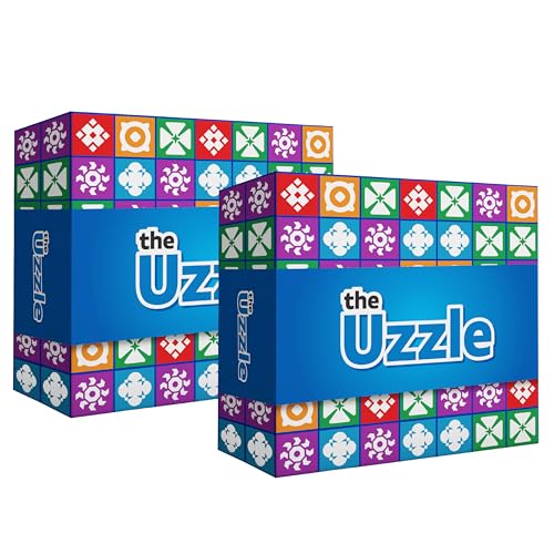 The Uzzle 3.0 by Uzzle Games - Brettspiel-Bundle für 2–8 Spieler, Familien-Brettspiele für Kinder & Erwachsene, Block-Puzzle-Spiele für Kinder ab 4 Jahren (2er-Pack) von The Uzzle