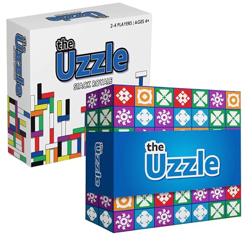 The Uzzle Uzzle Games Stack Royale 3.0 (Paket), lustige und schnelle Familienbrettspiele für Kinder und Erwachsene, Farbblock- und Farbpuzzle-Spiele für Kinder ab 4 Jahren von The Uzzle