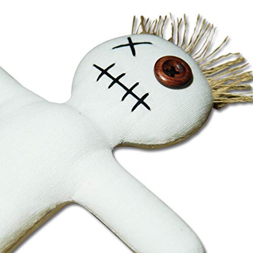 Mojo Doll White - Voodoo Puppe mit Nadel und Ritual-Anleitung von The Voodoo Shop