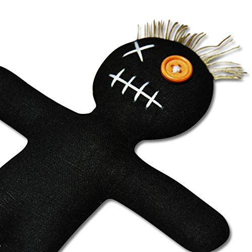 Mojo Doll black - Voodoo Puppe mit Nadel und Ritual-Anleitung von The Voodoo Shop