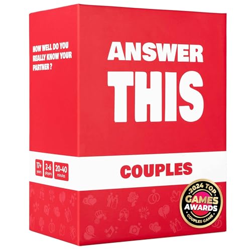 Answer This - Couples - English - How Well Do You Know Your Partner? - Relationship & Conversation Card Game for Date Night or a Party - Cool Anniversary & Valentines Gift (Couples) von The World Game