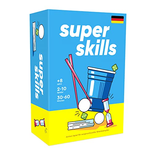 - Super Skills - Das lustige Gesellschaftsspiel für Kinder, Jugendliche & Erwachsene - Partyspiele mit Vielfältigen Herausforderungen Jungen & Mädchen - Brettspiel auf Deutsch von The World Game