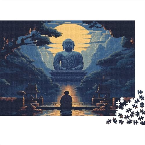 Buddha Puzzle 500 Teile Theme of Faith Erwachsene Family Challenging Games Lernspiel Geburtstag Wohnkultur Entspannung Und Intelligenz 500pcs (52x38cm) von TheEcoWay
