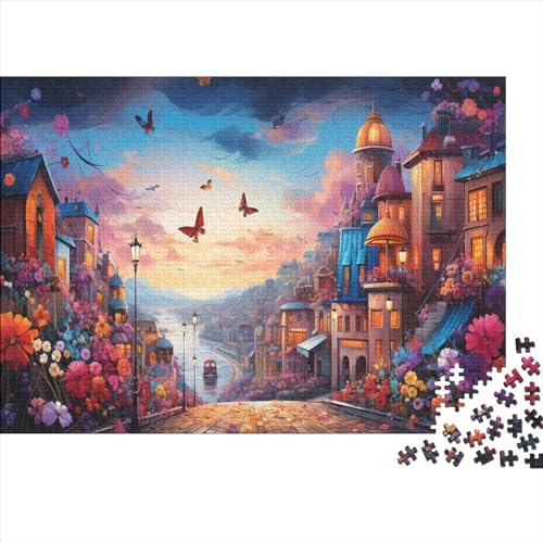 Cityscape Architecture Erwachsene Puzzles 500 Teile Geburtstag Family Challenging Games Wohnkultur Educational Game Stress Relief 500pcs (52x38cm) von TheEcoWay