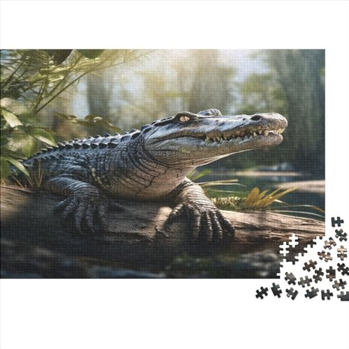 Crocodile Puzzle 1000 Teile Animal Theme Erwachsene Family Challenging Games Lernspiel Geburtstag Wohnkultur Entspannung Und Intelligenz 1000pcs (75x50cm) von TheEcoWay