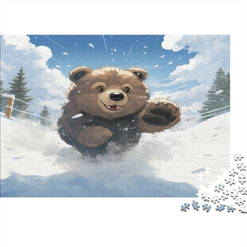 Cute Bear Puzzle 1000 Teile Animal Theme Erwachsene Family Challenging Games Lernspiel Geburtstag Wohnkultur Entspannung Und Intelligenz 1000pcs (75x50cm) von TheEcoWay