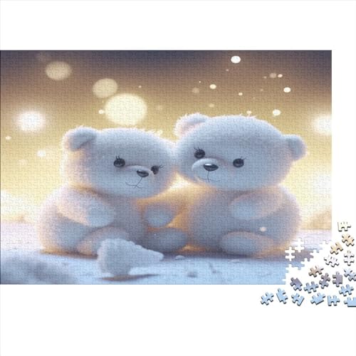 Cute Bears Für Erwachsene Puzzle 500 Teile Animal Theme Wohnkultur Family Challenging Games Geburtstag Lernspiel Stress Relief Toy 500pcs (52x38cm) von TheEcoWay