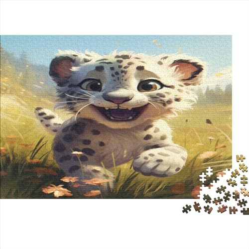 Cute Leopard Puzzle 300 Teile Animal Theme Erwachsene Family Challenging Games Lernspiel Geburtstag Wohnkultur Entspannung Und Intelligenz 300pcs (40x28cm) von TheEcoWay
