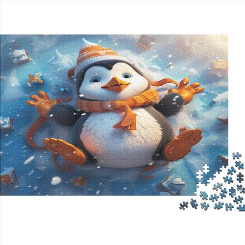 Cute Penguin Für Erwachsene Puzzle 1000 Teile Animal Theme Wohnkultur Family Challenging Games Geburtstag Lernspiel Stress Relief Toy 1000pcs (75x50cm) von TheEcoWay
