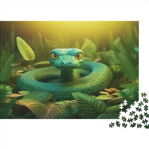 Cute Snake Puzzle 300 Teile Animal Theme Erwachsene Family Challenging Games Lernspiel Geburtstag Wohnkultur Entspannung Und Intelligenz 300pcs (40x28cm) von TheEcoWay
