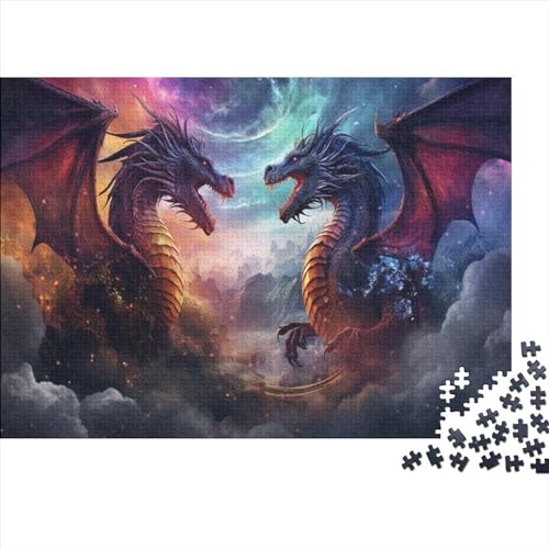 Double Dragon Vs Puzzle 1000 Teile Cool Erwachsene Family Challenging Games Lernspiel Geburtstag Wohnkultur Entspannung Und Intelligenz 1000pcs (75x50cm) von TheEcoWay