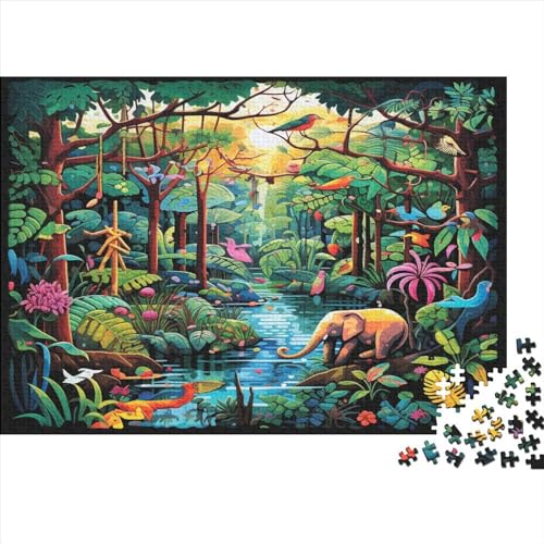 Forest Animals Puzzle 1000 Teile Animal Theme Erwachsene Family Challenging Games Lernspiel Geburtstag Wohnkultur Entspannung Und Intelligenz 1000pcs (75x50cm) von TheEcoWay
