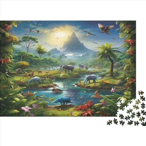 Forest Animals Puzzle 300 Teile Animal Theme Erwachsene Family Challenging Games Lernspiel Geburtstag Wohnkultur Entspannung Und Intelligenz 300pcs (40x28cm) von TheEcoWay