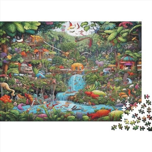 Forest Animals Puzzle 300 Teile Animal Theme Erwachsene Family Challenging Games Lernspiel Geburtstag Wohnkultur Entspannung Und Intelligenz 300pcs (40x28cm) von TheEcoWay