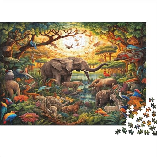 Forest Animals Puzzle 500 Teile Animal Theme Erwachsene Family Challenging Games Lernspiel Geburtstag Wohnkultur Entspannung Und Intelligenz 500pcs (52x38cm) von TheEcoWay