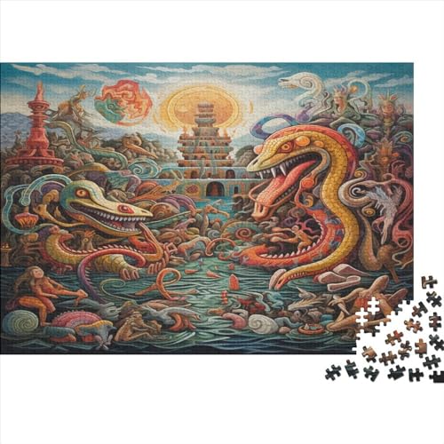 Ghouls and Bogies Erwachsene Puzzles 300 Teile Mythic Story Geburtstag Family Challenging Games Wohnkultur Educational Game Stress Relief 300pcs (40x28cm) von TheEcoWay