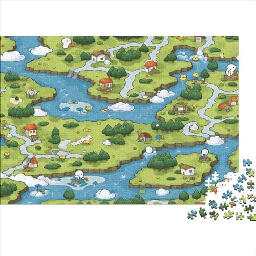 Island Scenery Für Erwachsene Puzzle 1000 Teile Scenic Theme Wohnkultur Family Challenging Games Geburtstag Lernspiel Stress Relief Toy 1000pcs (75x50cm) von TheEcoWay