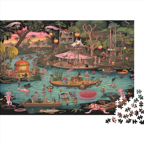 Jungle Tribes Puzzle 1000 Teile Tribal Life Erwachsene Family Challenging Games Lernspiel Geburtstag Wohnkultur Entspannung Und Intelligenz 1000pcs (75x50cm) von TheEcoWay