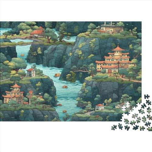 Mountain Hut Erwachsene Puzzles 500 Teile Mountain View Geburtstag Family Challenging Games Wohnkultur Educational Game Stress Relief 500pcs (52x38cm) von TheEcoWay