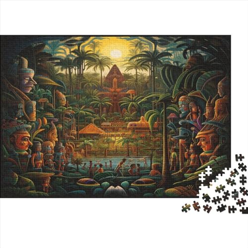 Rainforest Tribes Puzzle 300 Teile Tribal Life Erwachsene Family Challenging Games Lernspiel Geburtstag Wohnkultur Entspannung Und Intelligenz 300pcs (40x28cm) von TheEcoWay