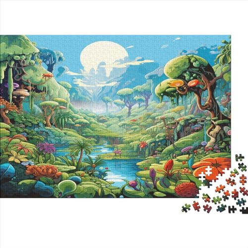 Rainforest World Erwachsene Puzzles 500 Teile Forest Scenery Geburtstag Family Challenging Games Wohnkultur Educational Game Stress Relief 500pcs (52x38cm) von TheEcoWay