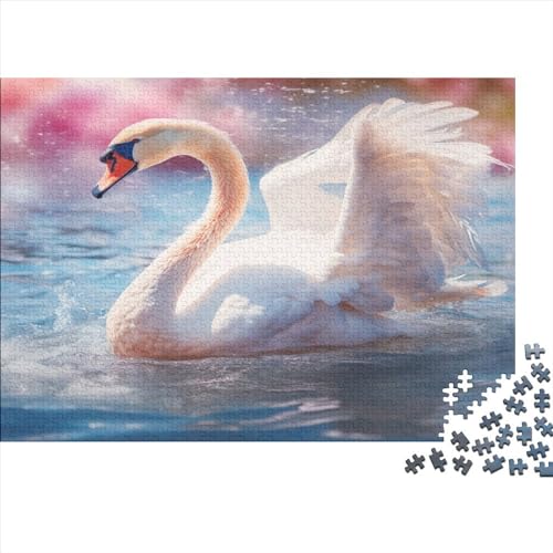 Swan Erwachsene Puzzles 300 Teile Animal Theme Educational Game Home Decor Geburtstag Family Challenging Games Stress Relief Toy 300pcs (40x28cm) von TheEcoWay