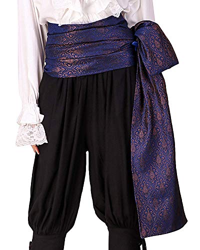 Piraten-Schärpe, Mittelalter, Renaissance, großes Leinentuch, Artikel C1417 Gr. onesize, Brokat # 98 (gefüttert mit Satin-Stoff) von ThePirateDressing