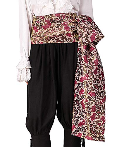 Piraten-Schärpe, Mittelalter, Renaissance, großes Leinentuch, Artikel C1417 Gr. onesize, Brokat Nr. 121 (gefüttert mit Satin-Stoff) von ThePirateDressing