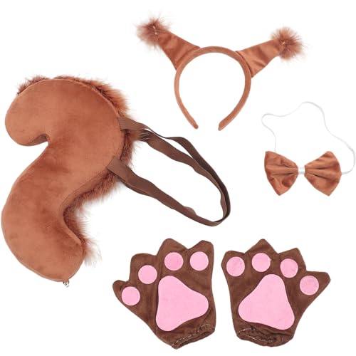 1 Set Halloween Eichhörnchen Cosplay Kostüm Tier Thema Party Performance Supplies 1 Set Halloween Eichhörnchen Cosplay Kostüm Tier Thema Party Performance Supplies von Theaque