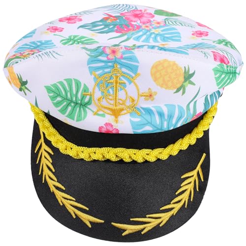 Kapitän Thema Hut Stickerei Matrosen Kostüm Kappe Hut Kapitän Cosplay Hut Prop von Theaque
