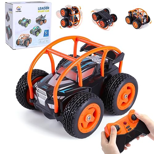 Thedttoy Mini Ferngesteuertes Auto für Junge Mädchen, 2.4GHz RC Stunt Auto 360° Flips 4WD 5 Kanal Offroad Auto Spielzeug, Geburtstags Weihnachten Geschenk für Kinder ab 3 4 5 6 7 8 10 12 Jahren von Thedttoy