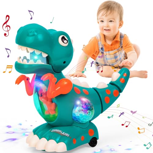 Thedttoy Baby Spielzeug ab 1 Jahr Jungen, Krabbelnde Dinosaurier Babyspielzeug ab 12 Monate Musik Licht Sensorisches Dinosaurier Spielzeug, Weihnachten Geschenk 1 2 3 Jahr Junge Mädchen Thedttoy Baby Spielzeug ab 1 Jahr Jungen, Krabbelnde Dinosaurier Babyspielzeug ab 12 Monate Musik Licht Sensorisches Dinosaurier Spielzeug, Weihnachten Geschenk 1 2 3 Jahr Junge Mädchen von Thedttoy