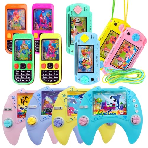 12 Stücks Wasserflipper Kinder Wasser Flipper Ring Geduldsspiel Kinder Kleines Spiel für Kind und Erwachsene Ideal für Partys Geburtstage Weihnachten Hochzeiten Zusammenkünfte und Schulaktivitäten von Theiuaoqwe