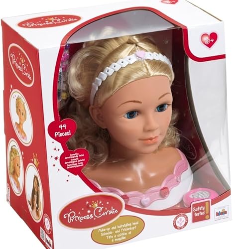 Klein Theo 5226 Schmink- und Frisierkopf Princess Coralie Rose von Theo Klein
