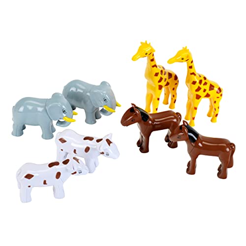 Klein Theo Funny Puzzle Magnettierpuzzle, 8 Tiere | Puzzleteile Werden mit Magneten verbunden | Motorikspielzeug | Spielzeug für Kinder ab 1 Jahr von Klein