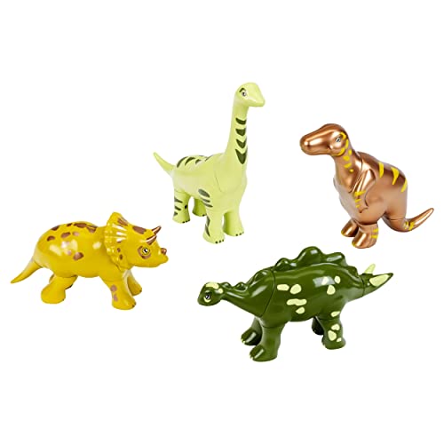 Theo Klein 85 Early Steps Magnet-Dino-Puzzle für 4 Dinos I Triceratops, T-Rex, Stegosaurus und Brachiosaurus als Magnetspielzeug I Zum Greifen und lustigen Kombinieren I Spielzeug für Kinder ab 1 Jahr von Klein
